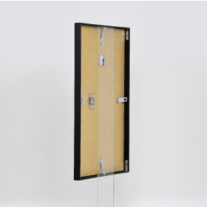 Cadre photo aluminium effect série 1, verre musée noir 29,7 x 42 cm