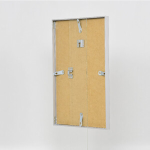 Cadre photo Aluminium Série 1 Verre Musée Argent 30x45