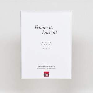 Cadre photo aluminium Série 1 verre musée argent 40x40 cm