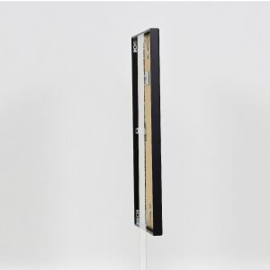 Cadre photo aluminium verre musée noir 45 x 60 cm