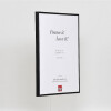 Cadre photo Effect aluminium museum-glass noir 50x100 cm