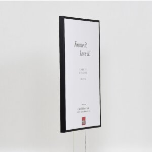 Cadre photo aluminium verre musée noir 50x60 cm