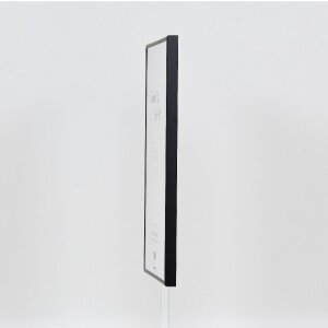 Cadre photo aluminium série 1 avec verre de musée noir 50x70