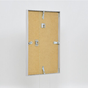 Cadre photo Aluminium Série 1 verre musée argent 50x70 cm