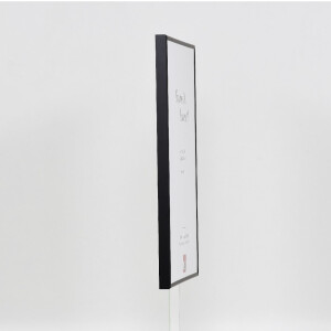 Cadre photo Aluminium série 1 vitrage musée noir 62x93 cm