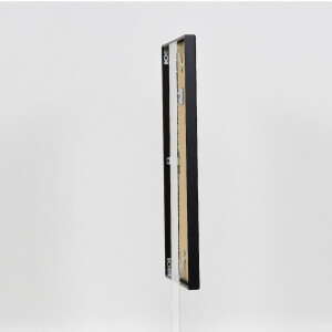 Cadre photo aluminium verre musée noir 70 x 100 cm