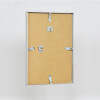 Cadre photo aluminium série 1 vitre musée argent 70x70 cm