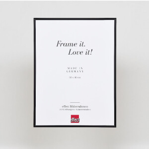 Cadre Photo Aluminium Série 1 Verre Musée Noir 70x70 cm