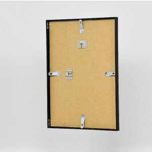 Cadre photo effect aluminium série 1 verre musée noir 61x91,5 cm