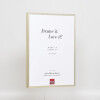 Cadre photo aluminium Série 2, verre musée, champagne 13x18 cm