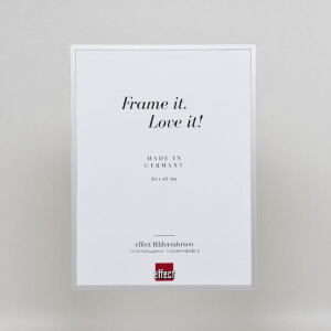 Cadre Photo Aluminium Série 2 Verre Musée Argenté 18x24 cm