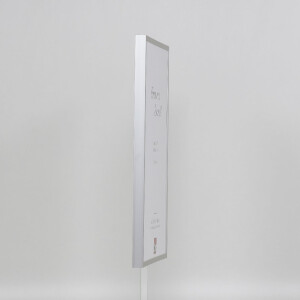 Cadre Photo Aluminium Série 2 Verre Musée Argenté 18x24 cm