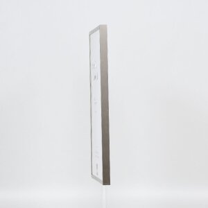 Cadre photo en aluminium série 2, verre de musée, gris brossé 18x24 cm