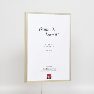 Cadre photo aluminium Effect Série 2, verre musée champagne 18x24 cm