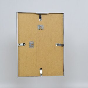 Cadre photo aluminium Effect Série 2, verre musée, argent, 18x27 cm