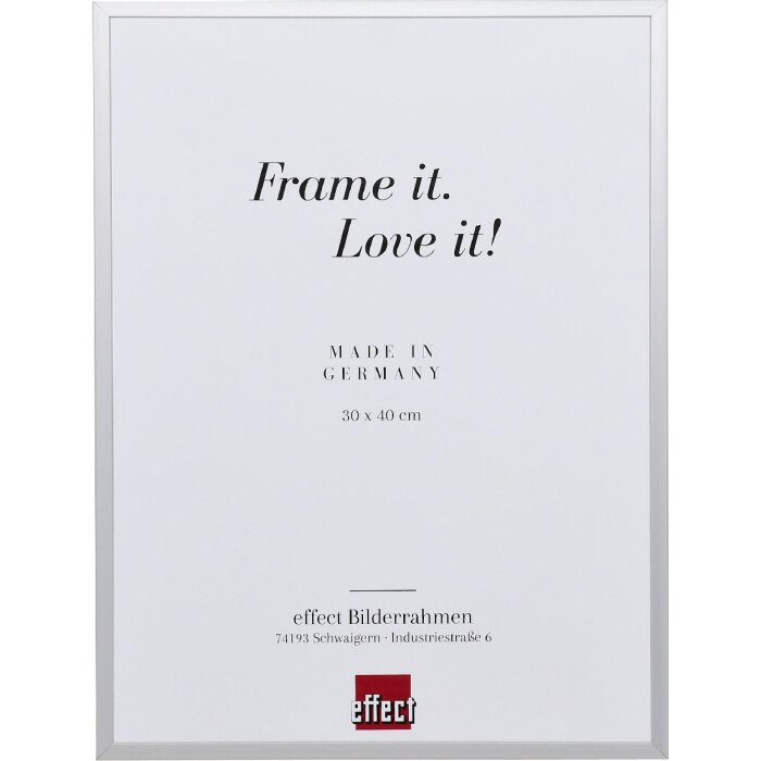 Cadre photo aluminium argent série 2 20x25 cm verre musée