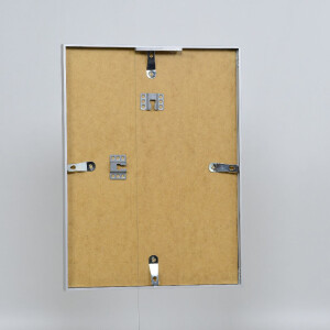 Cadre photo aluminium argent série 2 20x25 cm verre musée