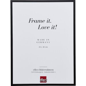 Cadre photo aluminium S2 noir 20x30 cm, verre museum