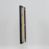 Cadre photo aluminium série 2 verre musée noir 21x29,7 cm