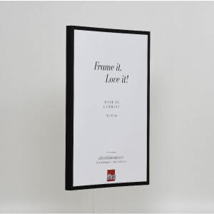 Cadre photo aluminium Effect série 2, verre musée noir 23x70 cm