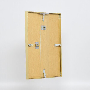 Cadre photo aluminium doré 23x70 cm - Verre musée