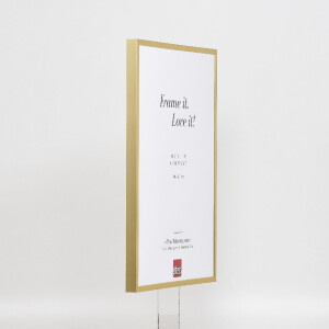 Cadre photo aluminium doré 23x70 cm - Verre musée