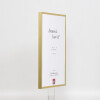 Cadre photo aluminium doré 23x70 cm - Verre musée