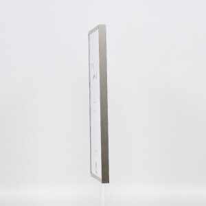 Cadre photo aluminium Série 2, verre musée gris brossé 24x30 cm