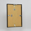 Cadre photo aluminium S2 avec verre musée noir 25x80 cm