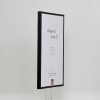 Cadre photo aluminium S2 avec verre musée noir 25x80 cm