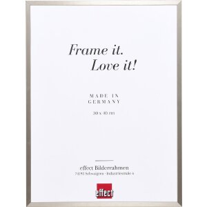 Cadre photo aluminium Effect, gris brossé, 28x35...