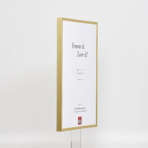 Cadre photo aluminium Effect Série 2, vitrage musée doré 30x30 cm