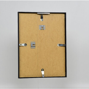 Cadre photo aluminium série 2, verre musée noir 35x100 cm