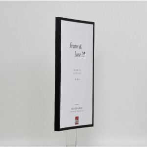 Cadre photo aluminium série 2, verre musée noir 35x100 cm