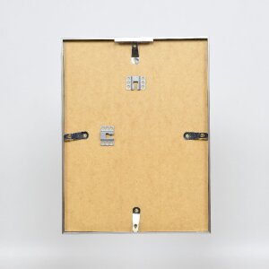 Cadre photo aluminium Effect Série 2, verre musée gris brossé 40x40 cm