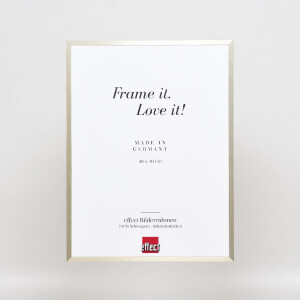 Cadre photo aluminium Effect série 2, verre musée, 40x60 cm, champagne