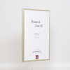 Cadre photo aluminium série 2, verre musée, champagne 42x59,4 cm