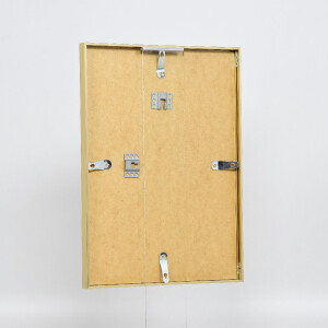 Cadre photo aluminium doré Série 2 verre musée 45x60 cm