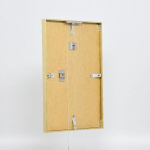 Cadre photo aluminium Effect série 2 vitre musée dorée 50x100 cm