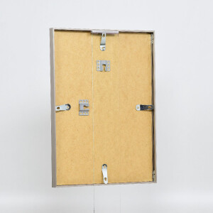 Cadre photo en aluminium gris brossé 50x100 cm - Vitre de musée