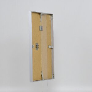 Cadre Photo Aluminium Effect Série 2 Verre Musée 50x65 cm