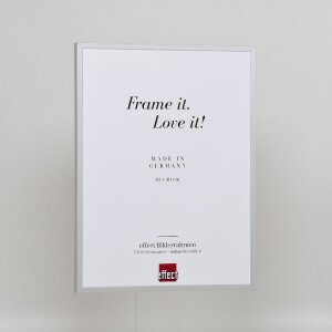 Cadre Photo Aluminium Effect Série 2 Verre Musée 50x65 cm