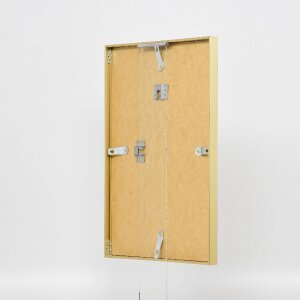 Cadre photo aluminium Effect Série 2, vitrage musée doré 60x60 cm