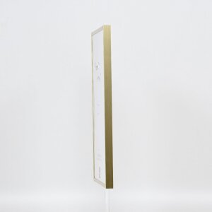 Cadre photo aluminium Effect Série 2, vitrage musée doré 60x60 cm