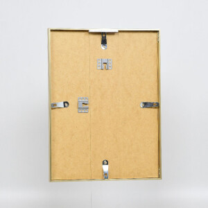 Cadre photo aluminium Effect série 2, verre musée doré 60x80 cm