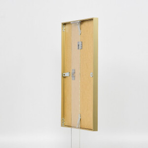 Cadre photo aluminium S2, verre musée doré 59,4x84,1 cm