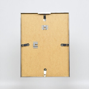 Cadre photo aluminium série 2 verre musée gris brossé 59,4x84,1 cm