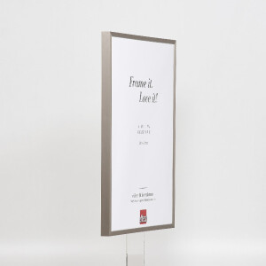 Cadre photo aluminium série 2 verre musée gris brossé 59,4x84,1 cm