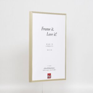 Cadre Photo Aluminium Effect Série 2 Verre Muséal Champagne 59,4x84,1 cm