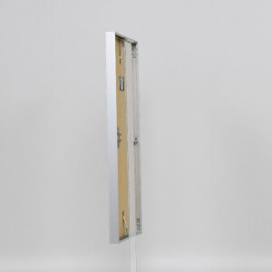 Cadre photo aluminium Effect Série 2 verre musée argent 62x93 cm